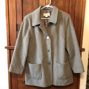 Very cute Calvin Klein gray coat.